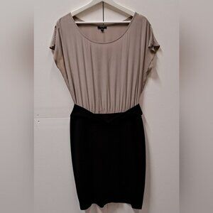 Teenflo Women's Dress Gray Black Silk Top Canada Size 10 US